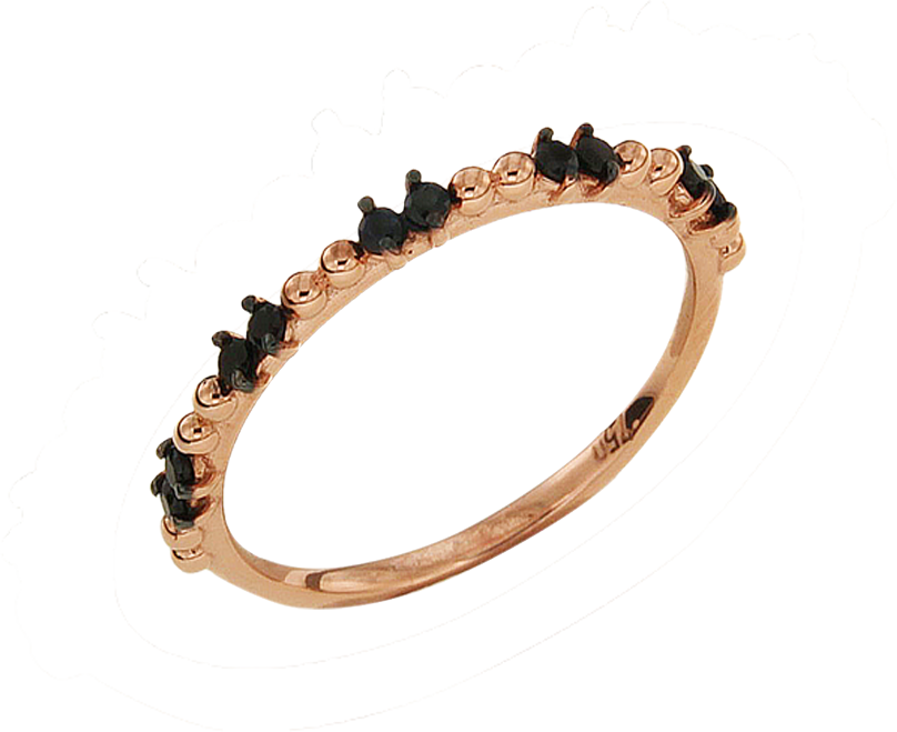 Δακτυλίδι σε ροζ χρυσό κ18 διπλό καστόνι και διπλή μπιλίτσα και ζαφείρια.