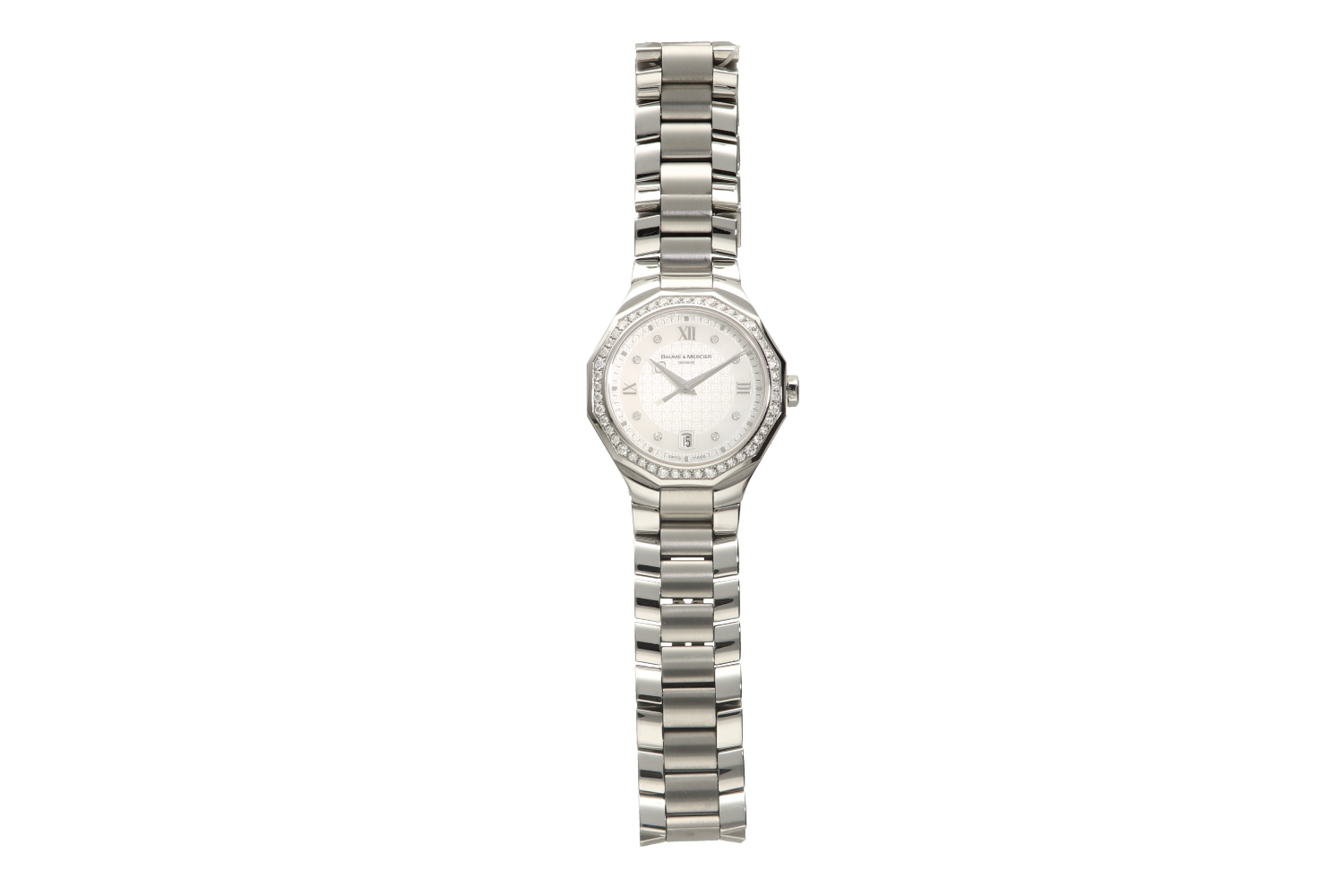 Ρολόι γυναικείο BAUME & MERCIER,8597, RIVIERA σε ατσάλι με μπρασελέ και διαμάντια S/N 4519649