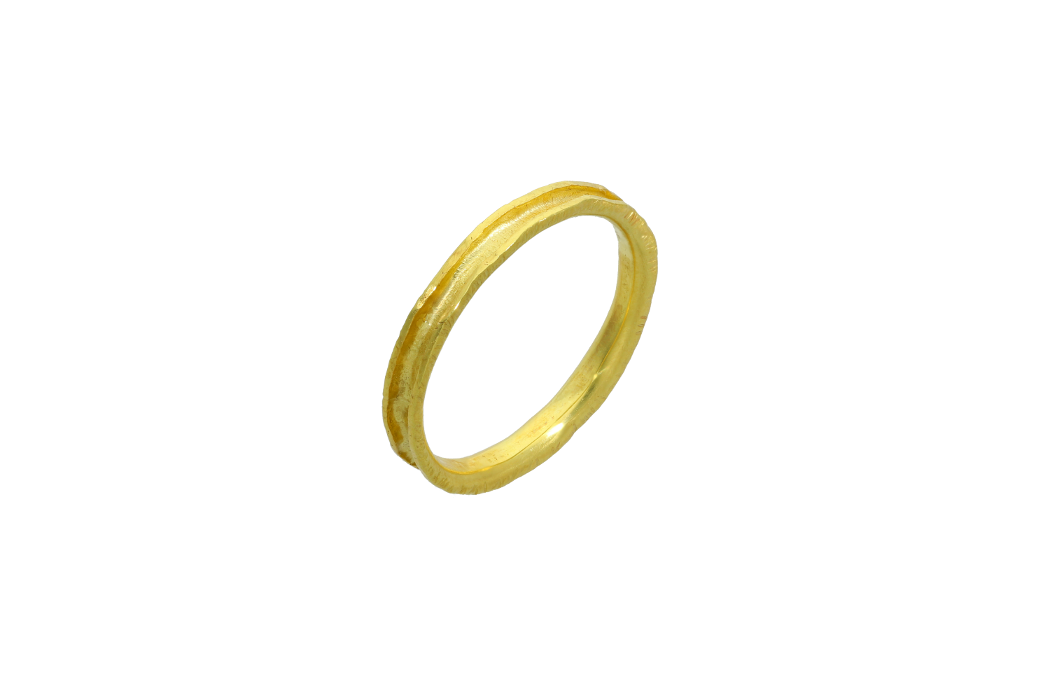 Βέρες Γάμου χρυσές 14Κ, Βέρα τετραγωνισμένη με λουκιά στο κέντρο ματ και λουστρέ άκρες