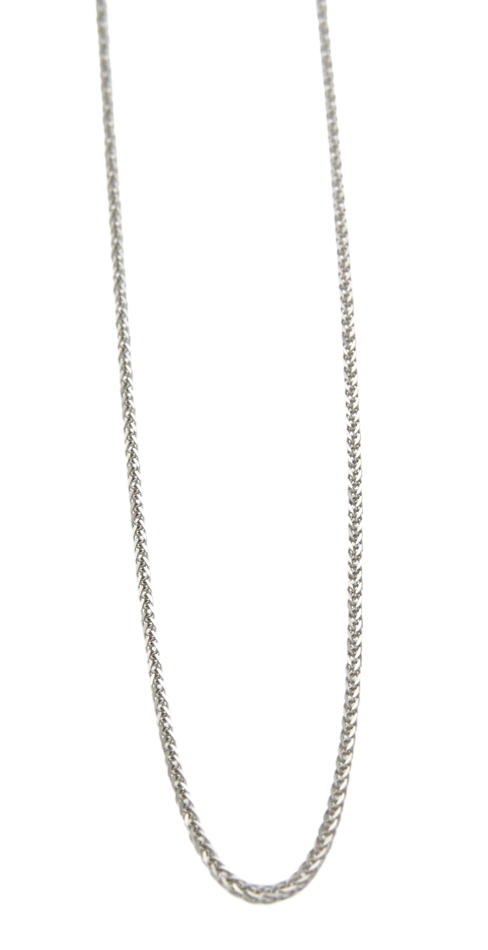 Αλυσίδα σε λευκόχρυσο 14Κ Σπίγγα γυαλιστερή 45cm 