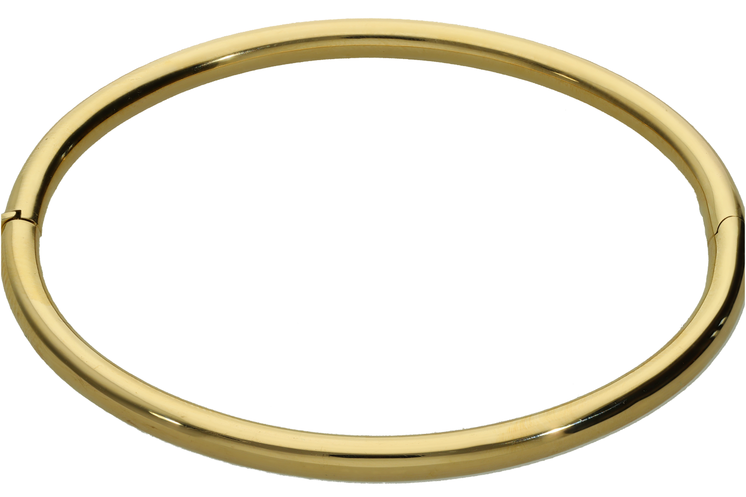 Βραχιόλι χειροπέδα σε χρυσό 14K στρογγυλή με φ 4 χιλιοαστά