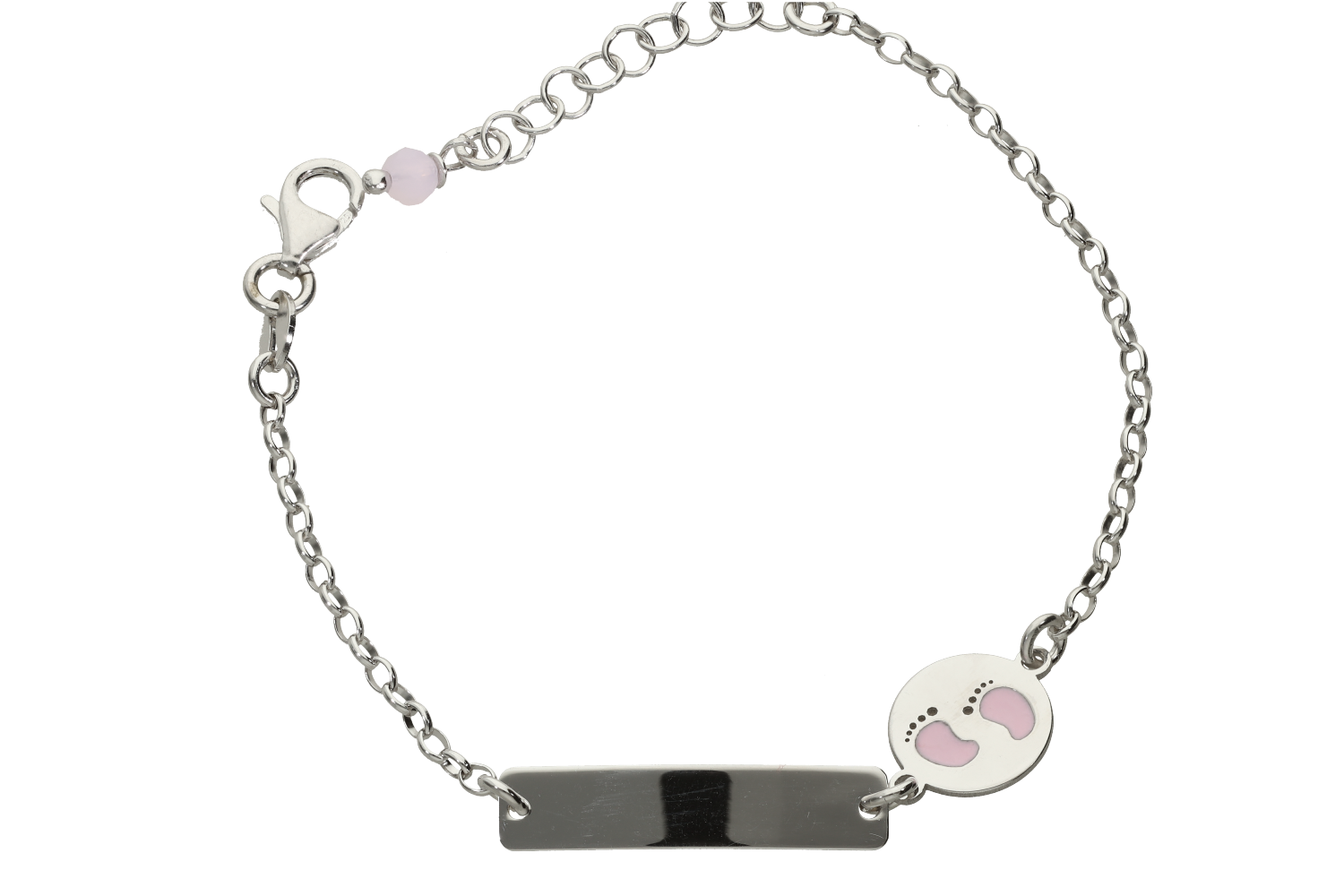 Ταυτότητα σε ασήμι 925° με πατουσάκια