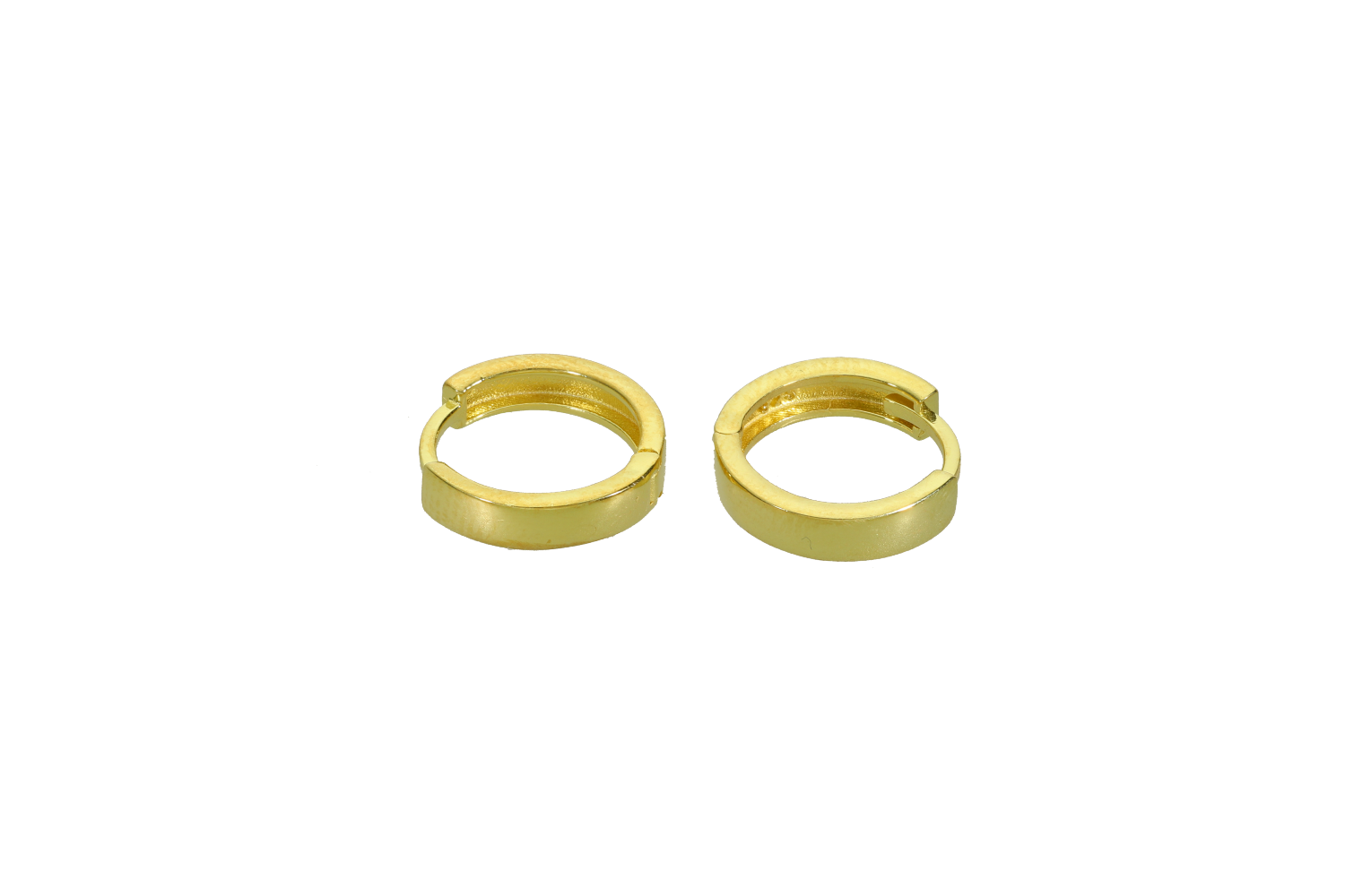 Σκουλαρίκια κρίκοι σε επιχρυσωμένο ασήμι 925° 