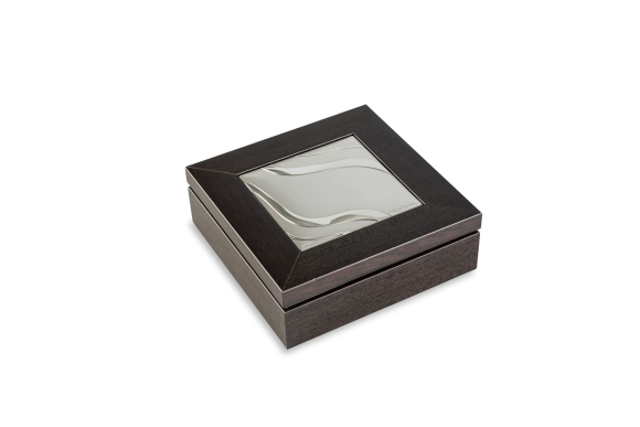 Κουτί σε ξύλο / Μπιζουτιέρα με ασήμι στο πάνω μέρος Renato Balestra
