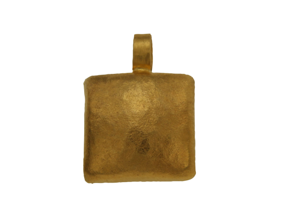 Μενταγιόν σε χρυσό 14K Χειροποίητο αρχαϊκό σφυρήλατο