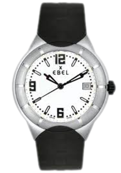 Ρολόι Ανδρικό Ebel σε Ατσάλι, E-type 91877C41/06L35, Quartz με λουράκι από καουτσούκ 29506248