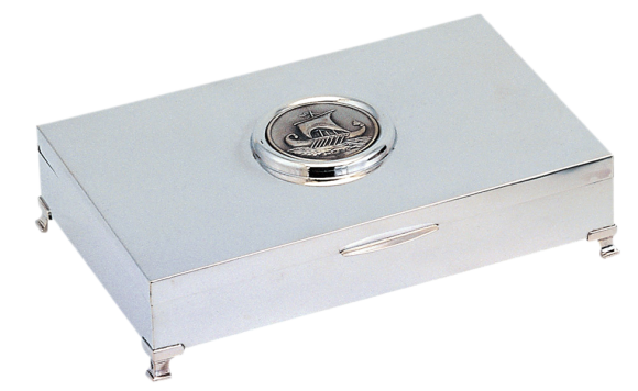 Κουτί σε Ασήμι 925° Κασετίνα με νόμισμα Αλεξάνδρου Επίχρυσο