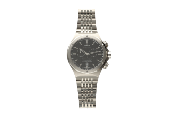 Ρολόι Ανδρικό Edox, ED-10108.3.ΝΙΝ με χρονογράφο και μπρασελέ σε ατσάλι 