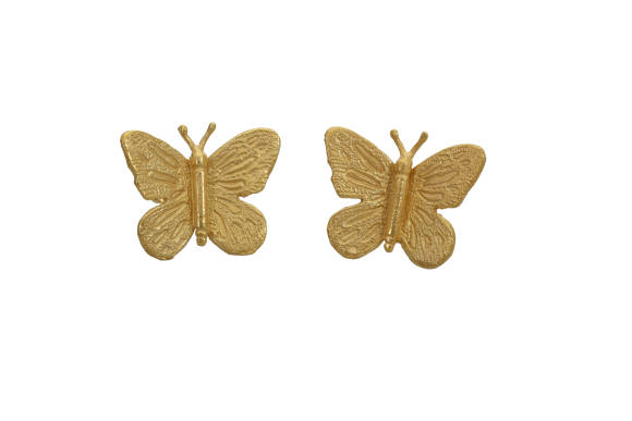 Σκουλαρίκια σε Χρυσό 14Κ Πεταλούδα μεγάλη, πάνω στο αυτί από τη συλλογή Butterfly.
