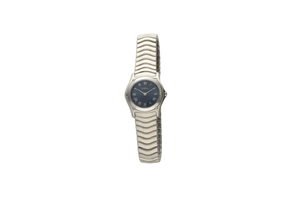 Ρολόι γυναικείο  EBEL CLASSIC WAVE 9157F11/4225  με μπρασελέ σε ατσάλι με μπλε καντράν και S/N 55503343