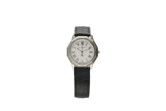 Ρολόι γυναικείο BAUME & MERCIER, RIVIERA 6071 μεσαίο με λευκή πλάκα και λουράκι S/N 2153967