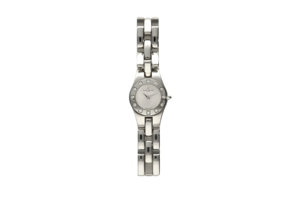 Ρολόι γυναικείο Baume & Mercier LINEA 8135, σε ατσάλι με μπρασελέ και διαμάντια στο εξωτερικό μέρος της κάσας, S/N 3285030