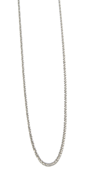 Αλυσίδα σε λευκόχρυσο 14Κ Σπίγγα γυαλιστερή 40εκ μήκος