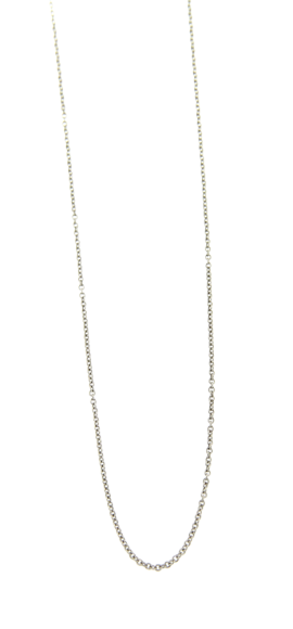 Αλυσίδα σε Λευκόχρυσο 14Κ Βυζαντινή 40cm 