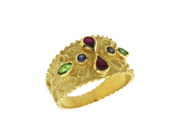 Δαχτυλίδι σε ασήμι επίχρυσο 925°  με Ζιργκόν από τη Συλλογή 