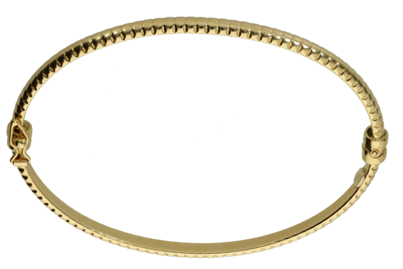 Βραχιόλι σε χρυσό 14Κ χειροπέδα με σχέδιο σαν φίδι