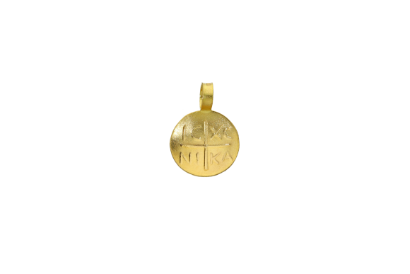 Κωνσταντινάτο σε χρυσό 14Κ βαθούλα με ICNIKA χαραγμένο 