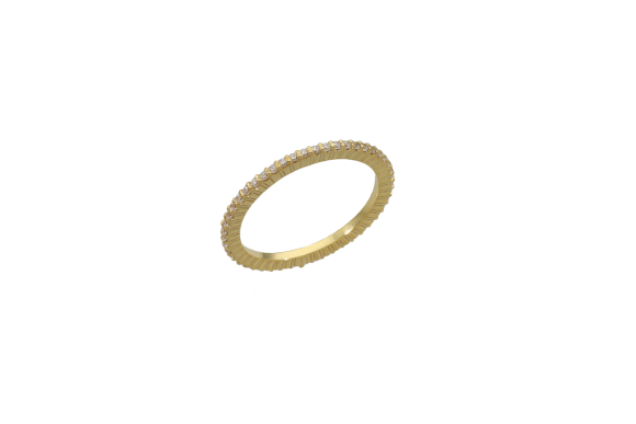 Δακτυλίδι σε χρυσό 14Κ Σειρέ ολόβερο με Ζιργκόν