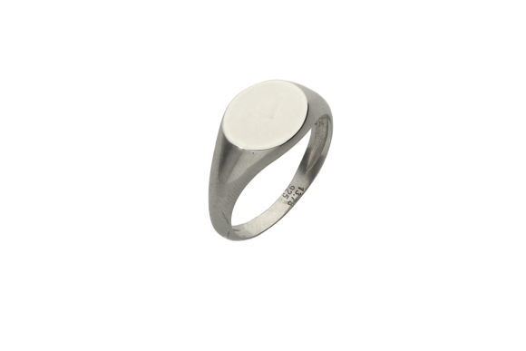 Δαχτυλίδι σε ασήμι 925° με οβάλ επιφάνεια 11 χ 13 χιλιοστά για χάραξη