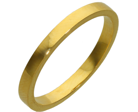 Βέρες Γάμου χρυσές 14Κ, Βέρα μονή κλασική ελαφρώς πομπέ 2χιλ σε Νο 53