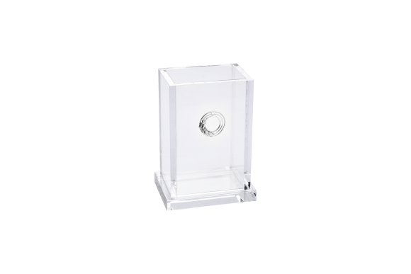 Μολυβοθήκη σε πλέξι γκλας με Γούρι 2026 ΣΙΤΩ σε ασήμι 925°