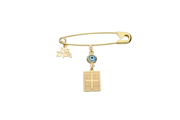 Παραμάνα παιδική σε χρυσό 9Κ με 