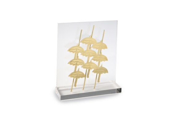 Διακοσμητικό - Αναμνηστικό, Ομπρέλες Θεσσαλονίκης σε βάση και σταντ από πλέξι γκλας