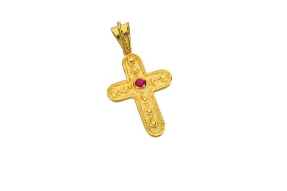 Σταυρός βάπτισης για κορίτσι σε χρυσό 14Κ από τη συλλογή 