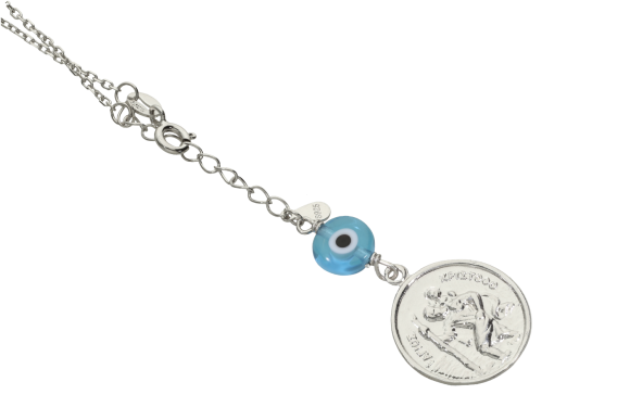 Γούρια αυτοκινήτου με ματάκι και αγ. Χριστόφορο