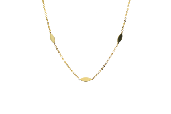 Κολιέ σε χρυσό 9Κ με έξι φύλλα