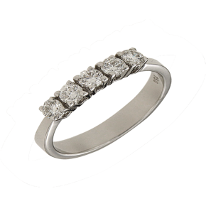 Σειρέ Δαχτυλίδι σε λευκόχρυσο 18Κ με πιστοποιημένα Διαμάντια