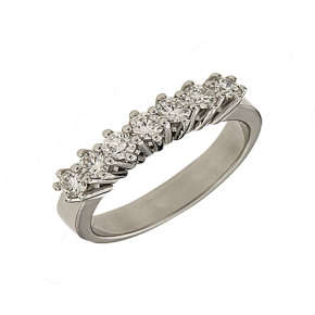 Δαχτυλίδι σε λευκόχρυσο 18K Σειρέ με Διαμάντια πιστοποιημένα