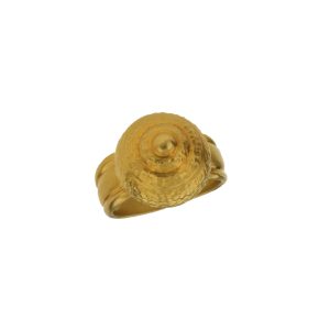 Δακτυλίδι σε χρυσό 18Κ Αρχαϊκό στρογγυλό σφυρήλατο 