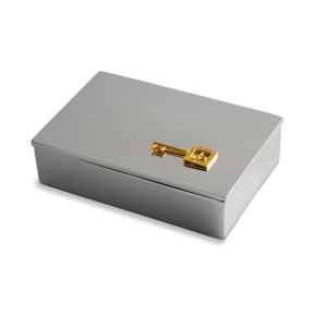 Κουτί σε αλουμίνιο  με ασήμι επίχρυσο 925° Γούρι 2015 το Μυστικό της Αμφίπολης