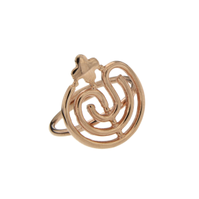 Δαχτυλίδι σε Ασήμι 925° Επιχρυσωμένο Ροζ, Τετρακτύς