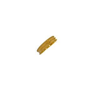 Βέρα-Δαχτυλίδι χρυσή 18Κ χειροποίητη με στριφτάρια και γράνες 