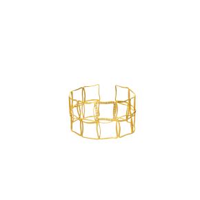Βραχιόλι σε χρυσό 14Κ χειροποίητη πλέγμα από τετράγωνα με ζιργκόν
