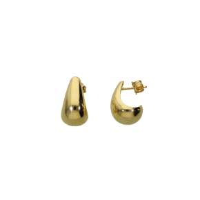 Σκουλαρίκια σε χρυσό 14Κ Σταγόνα μπούλ με καρφί 